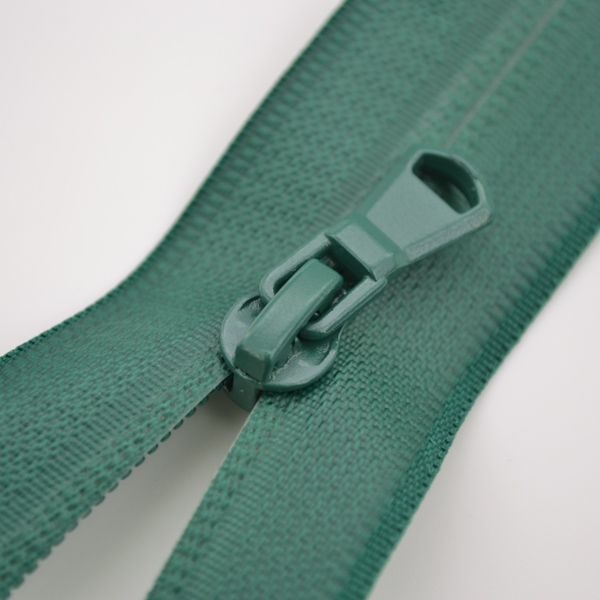 Zip Sarah voděodolný dělitelný 5mm - zelená 70 cm