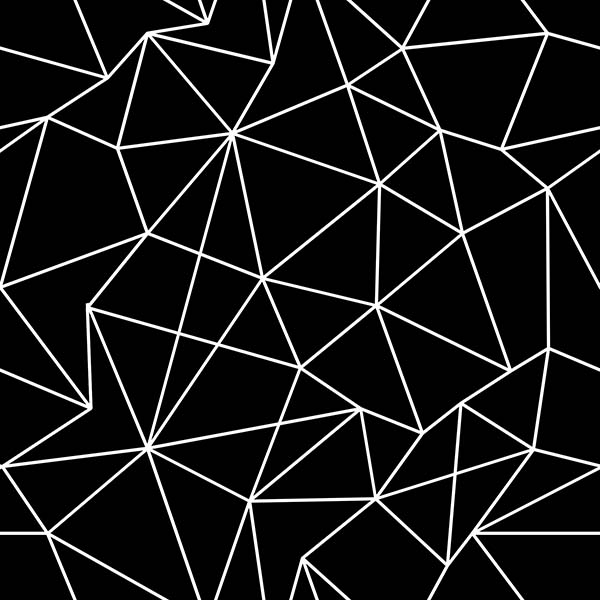 Levně Recyklovaná plavkovina z PET lahví geometrický vzor Nola černá