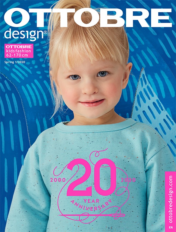 Časopis Ottobre design kids 1/2020 de/eng- instrukce