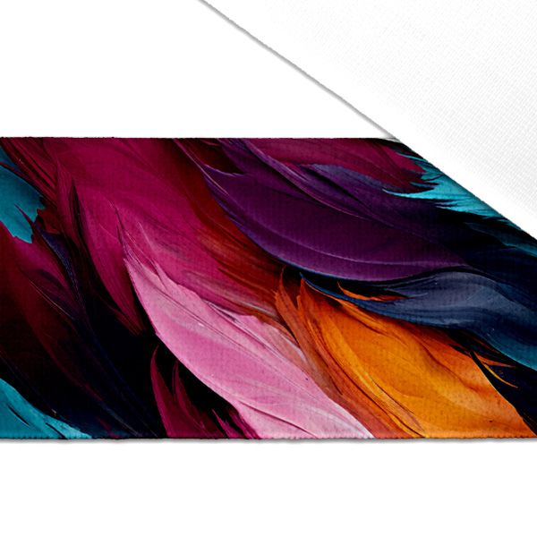 Viskózové plátno 150 cm barevné peří