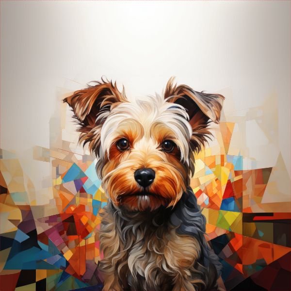 Panel z nepromokavého polyesteru 50x50 yorkshire terrier