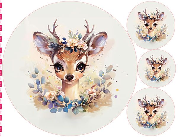 Úplet Takoy PANEL 50x60 cm flowers deer