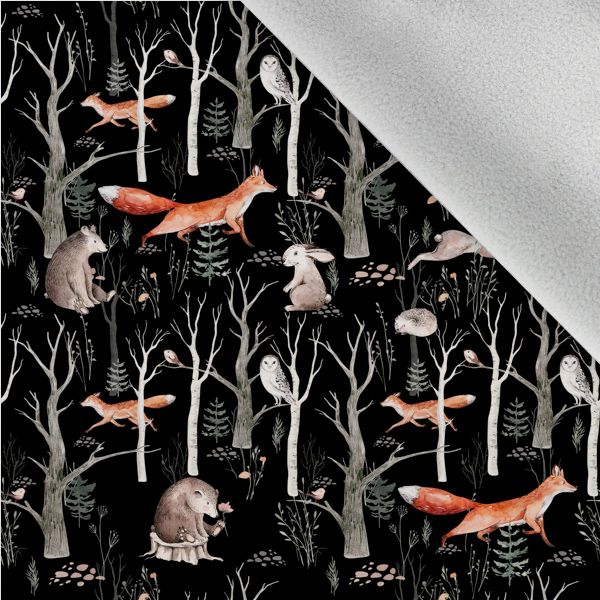 PUL panel na svrchní kalhotky mláďata v lese černá
