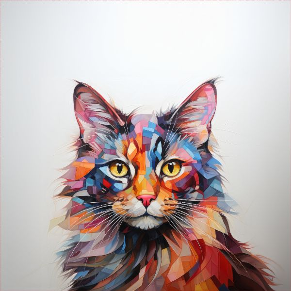 Panel z nepromokavého polyesteru 50x50 evropská kočka