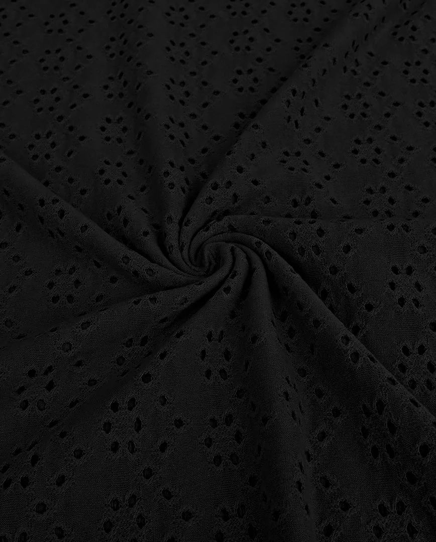Madeirový úplet barva černá