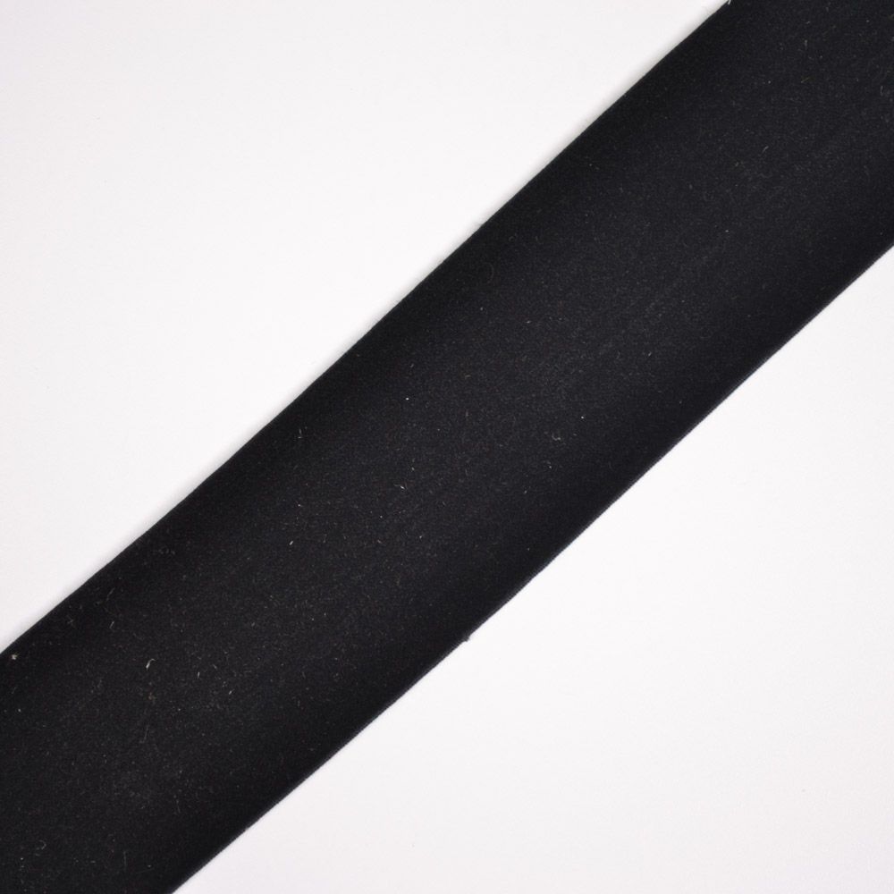 Elastická sametová guma 4 cm černá