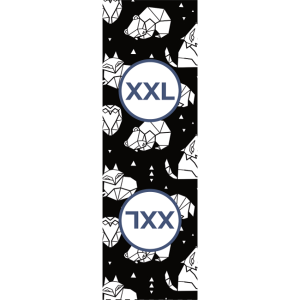 Velikostní štítek na oblečení set 10ks - Geometrická zvířátka XXL