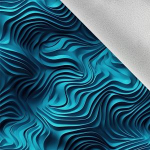 Látka softshell zimní 3D oblá textura modrá