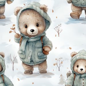 Panel na PUL kalhotky zimní medvídek Momo