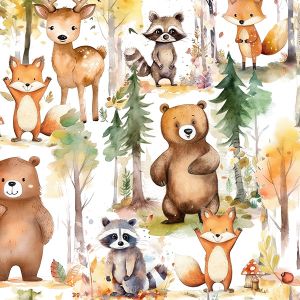 Panel na PUL kalhotky lesní dobrodružství zvířátek