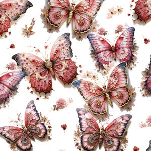 Úplet Takoy růžoví motýli