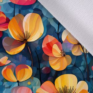 Jarní softshell premium geometrické květiny Meryl