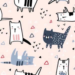 Panel na PUL kalhotky Pets kočky dětská kresba