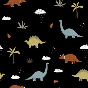 Panel na PUL kalhotky svět dinosaurů černý