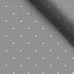 2. Třída - Měkký tyl bílé puntíky 4 mm na černé