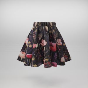 2. Třída - Panel na dětskou kolovou sukni bavlna premium poppy violet