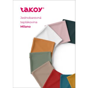 Vzorník- Jednobarevná teplákovina Milano