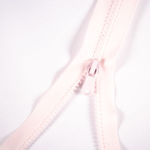 Zip Sarah kostěný dělitelný 5mm - růžová 30 cm