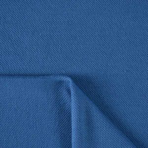 Látka úplet na polo trička 100% bavlna kovová modrá