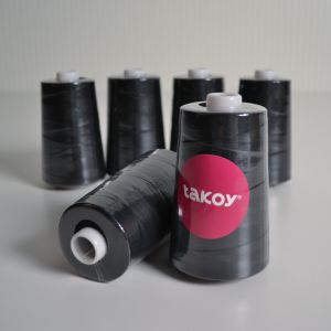 Overlock/coverlock polyesterová nit TKY 5000 barva černá