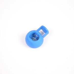 Plastová brzdička kulatá 9 mm pařížská modrá - balení 10 ks