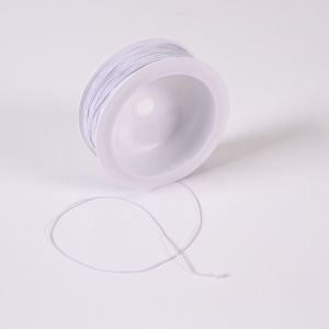 Klobouková elastická guma barva bílá