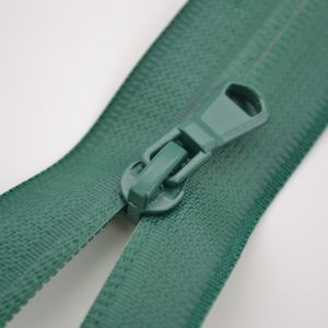 Zip Sarah voděodolný se dvěma běžci 5 mm - zelená 95 cm