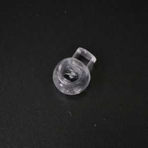 Plastová brzdička kulatá 9 mm transparent - balení 10 ks