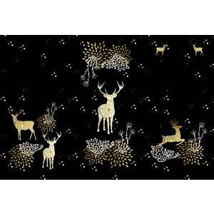 Panel na fusak z nepromokavého polyestru 155x105 zlatí jeleni