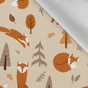 Softshell zimní podzimní lišky béžové