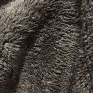 Látka beránek bavlněný/imitace ovčího rouna - tmavě šedý
