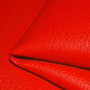 Zbytek - Látka ekokůže (koženka) barva červená D2755 NS-1056