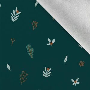 Zbytek - Softshell zimní smaragdové větvičky