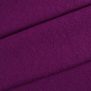 Zbytek - Vlněná kabátová látka/loden fialová